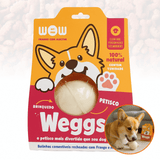 Petisco Natural Bolinha Comestível Weggs Frango Alecrim Cães