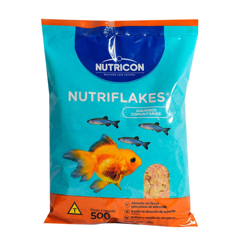 Ração Nutriflakes em Flocos Comida Peixes Ornamentais - 500g