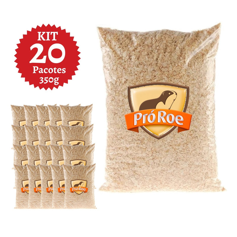 Serragem Flocada Mundo Pet Kit com 20 Unidades - 350g