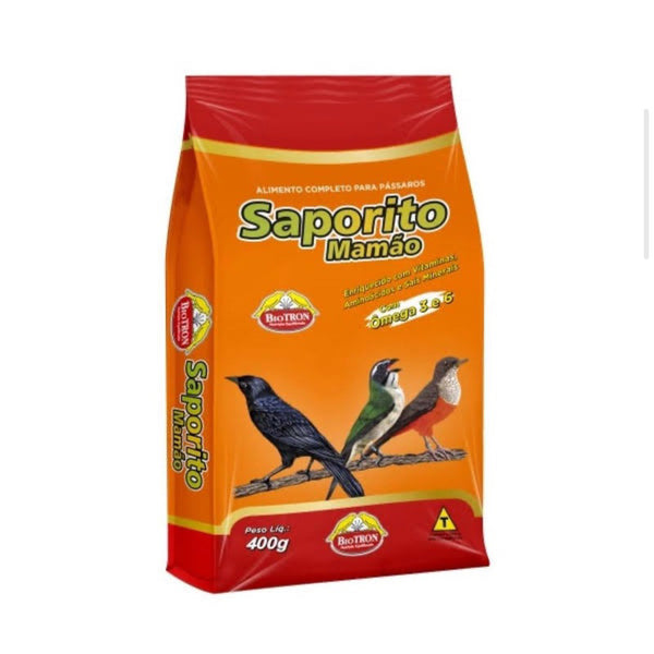 Biotron Trinca Ferro Saporito Mamão Alimento para Pássaros - 400g