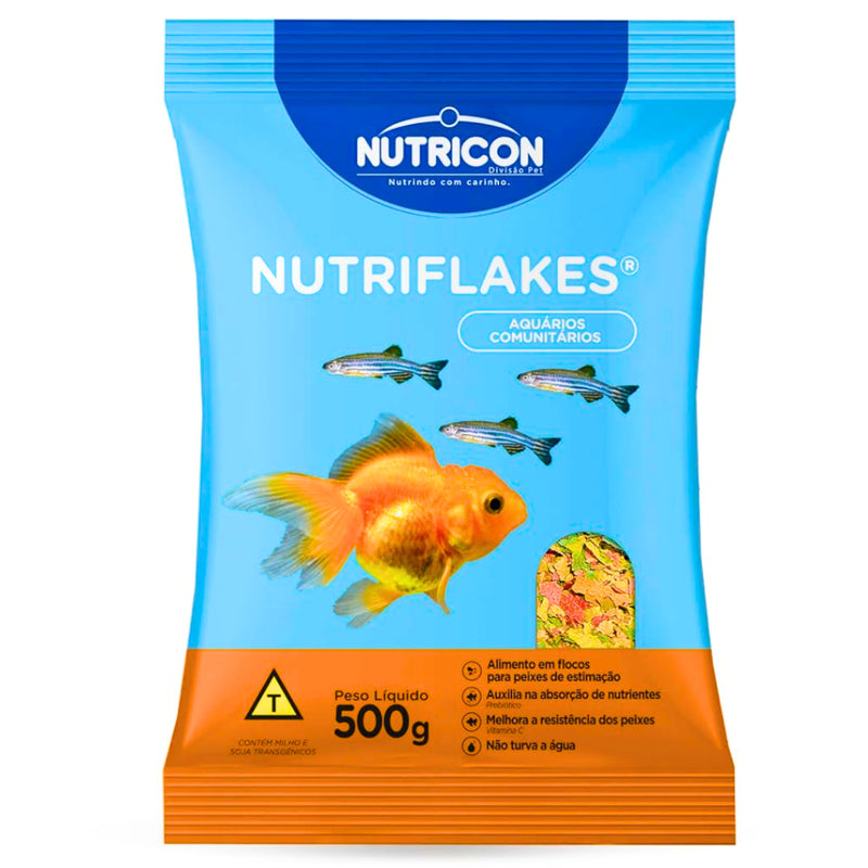 Ração Nutriflakes em Flocos Comida Peixes Ornamentais - 500g