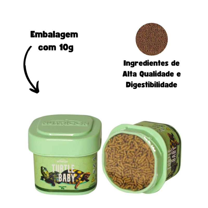 Ração para Tartarugas Nutricon Turtle Baby - 10g