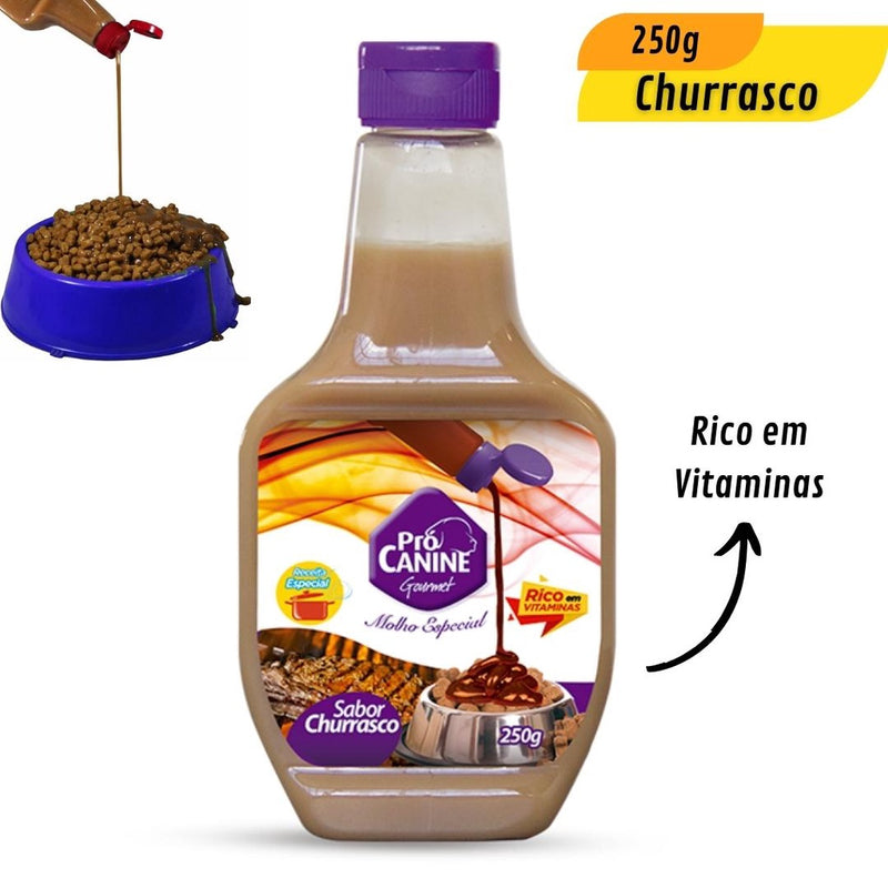 Molho para Ração de Cachorro Sabor Churrasco PróCanine - 250g