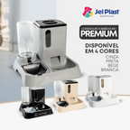 Comedouro e Bebedouro Automático Para Cães e Gatos Premium 3 em 1 Jel Plast