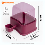 Bebedouro Automático Cães Pet Pelos Longos com Filtro 2,3Lts