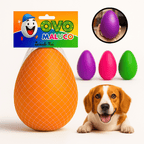 Brinquedo interativo Mordedor Anti stress Para Cachorro Ovo Maluco P