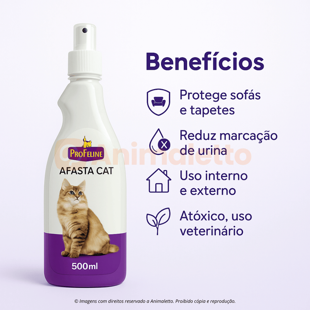 Educador Repelente Para Gatos Afasta Cat 500ml Pró Feline