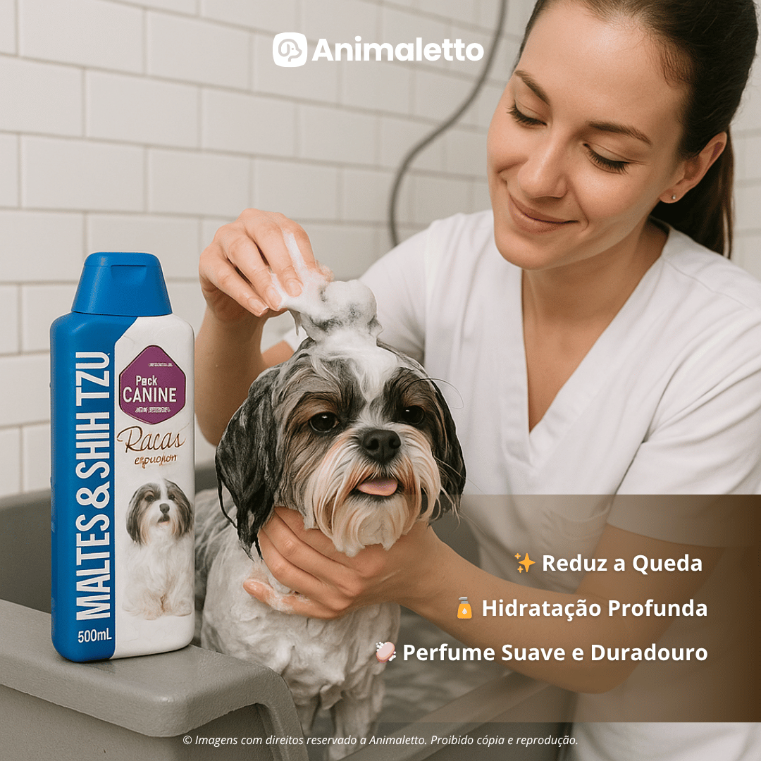3 Shampoo para Cachorro Raças Específicas Maltes e Shih-Tzu PróCanine 500ml