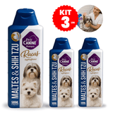 3 Shampoo para Cachorro Raças Específicas Maltes e Shih-Tzu PróCanine 500ml