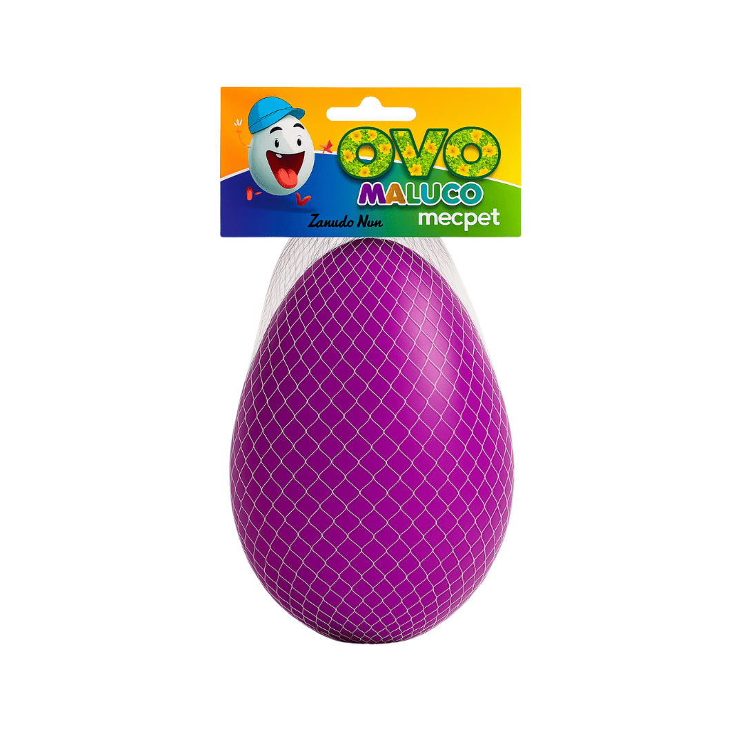 Brinquedo interativo Mordedor Anti stress Para Cachorro Ovo Maluco P