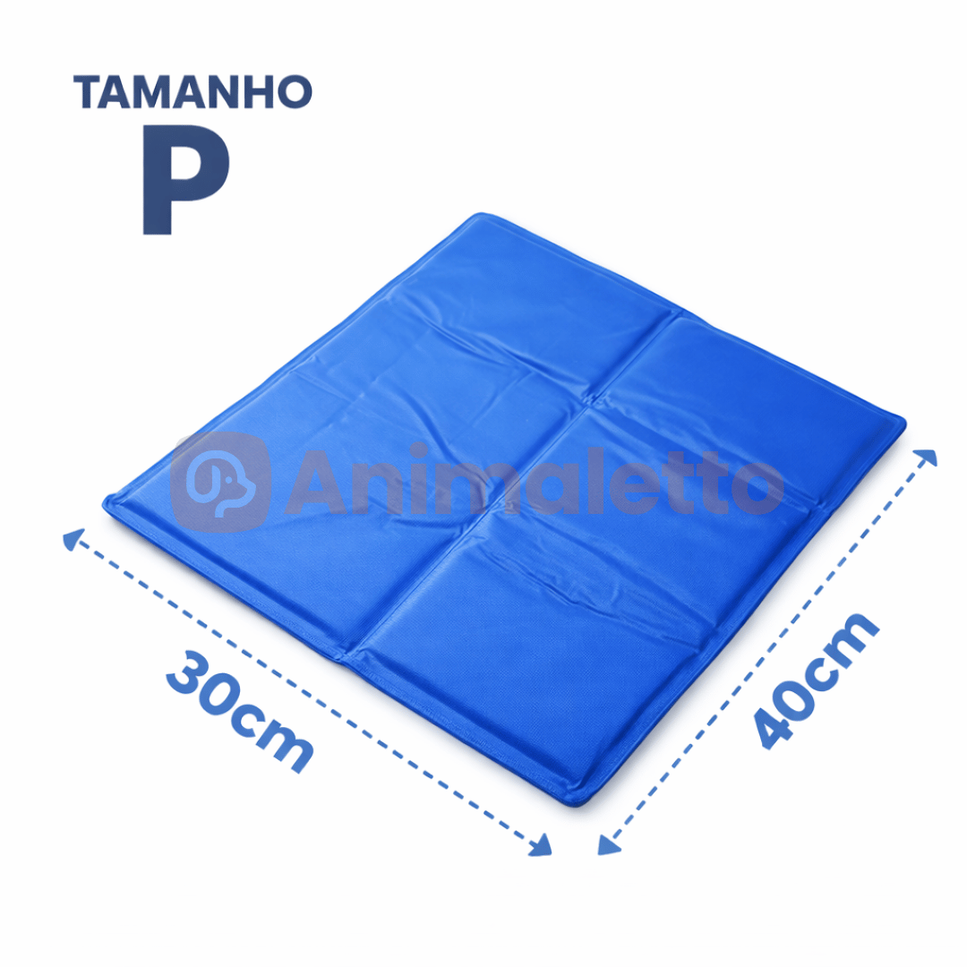 Tapete Gelado Refrescante Azul Ringo Para Pets Cães e Gatos Todos os Tamanhos