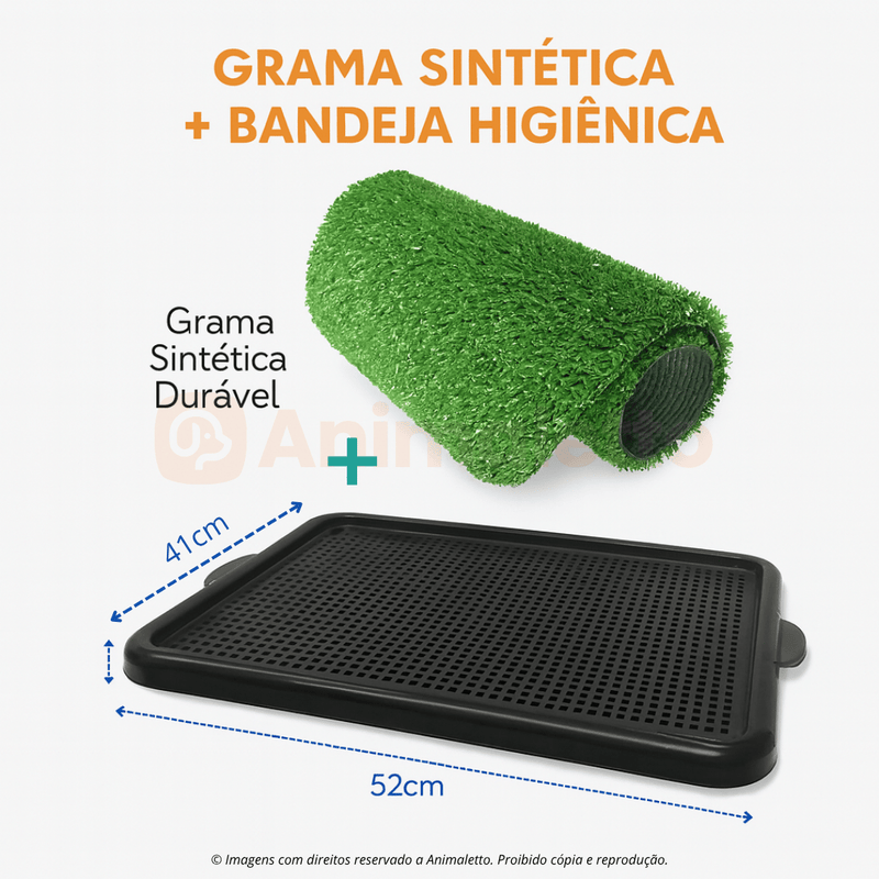 Tapete Higiênico Xixi Pet para Cães Grama Sintética MecPet