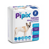 Fralda Higiênica Descartável para Cães Pet Pipix Macho 6 Un