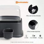 Bebedouro Automático Cães Pet Pelos Longos com Filtro 2,3Lts