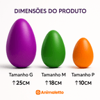 Brinquedo interativo Mordedor Anti stress Para Cachorro Ovo Maluco P