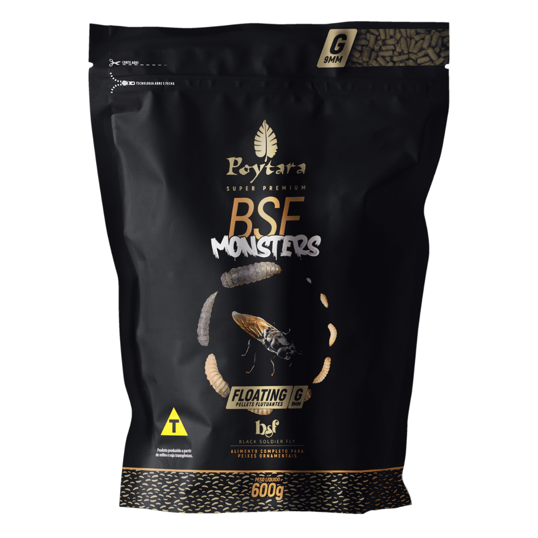 Alimento Poytara BSF Monsters Floating G para Peixes 600G