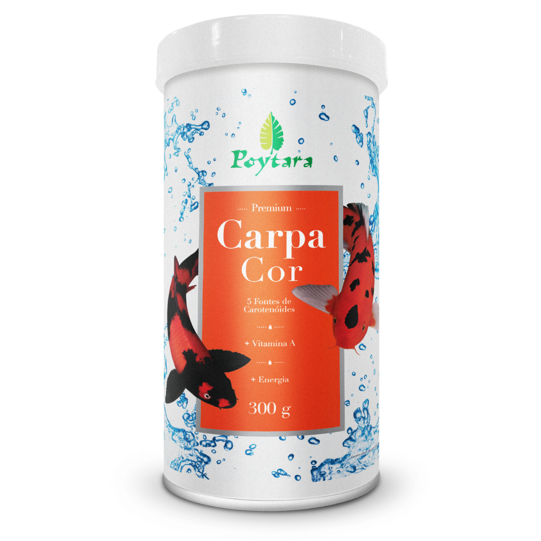 Alimento Poytara para Peixe Carpa Cor 300 Gr
