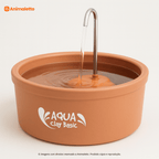 Bebedouro Fonte para Gatos Cerâmica Automático 2,5L Aqua Clay