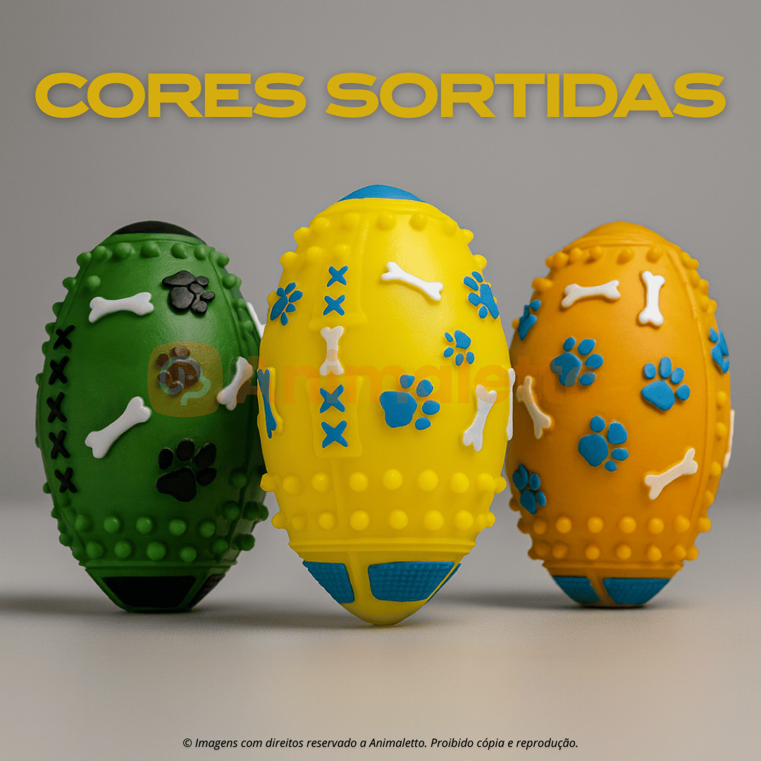 Bola Futebol Americano Pet Gigante Mordedor Vinil Atóxico Procanine