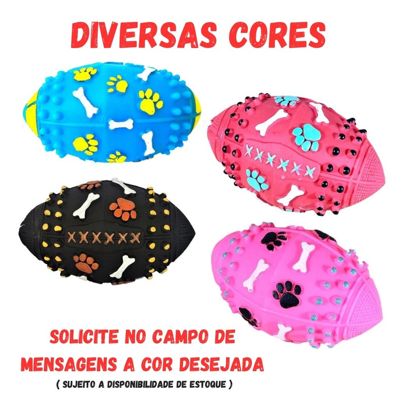 Brinquedo Mordedor Cães Pet Bola Futebol Americano Gigante