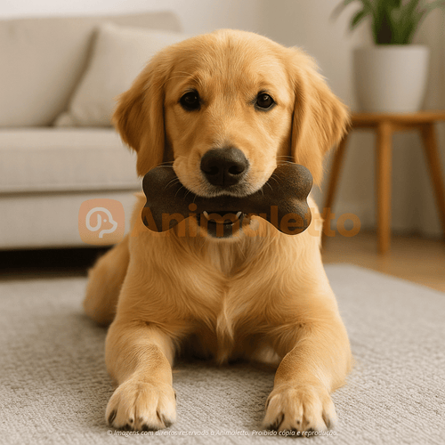 Brinquedo Mordedor Osso Fibra de Coco Natural Cachorro Todos Tamanhos