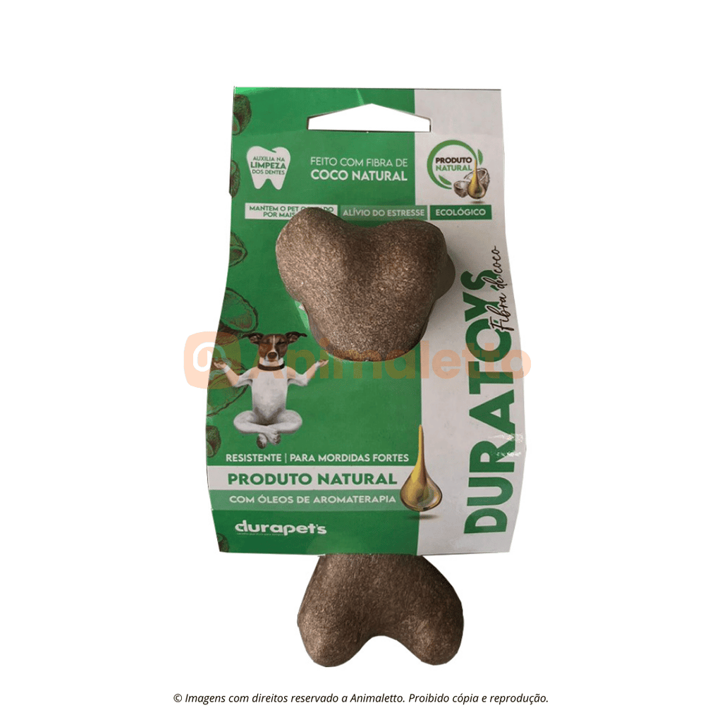 Brinquedo Mordedor Osso Fibra de Coco Natural Cachorro Todos Tamanhos
