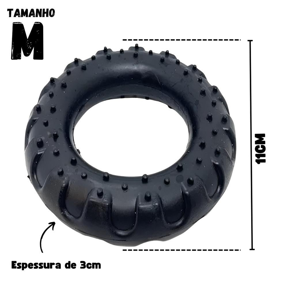 Brinquedo Mordedor Pet Cães Pneu Borracha Maciça Resistente