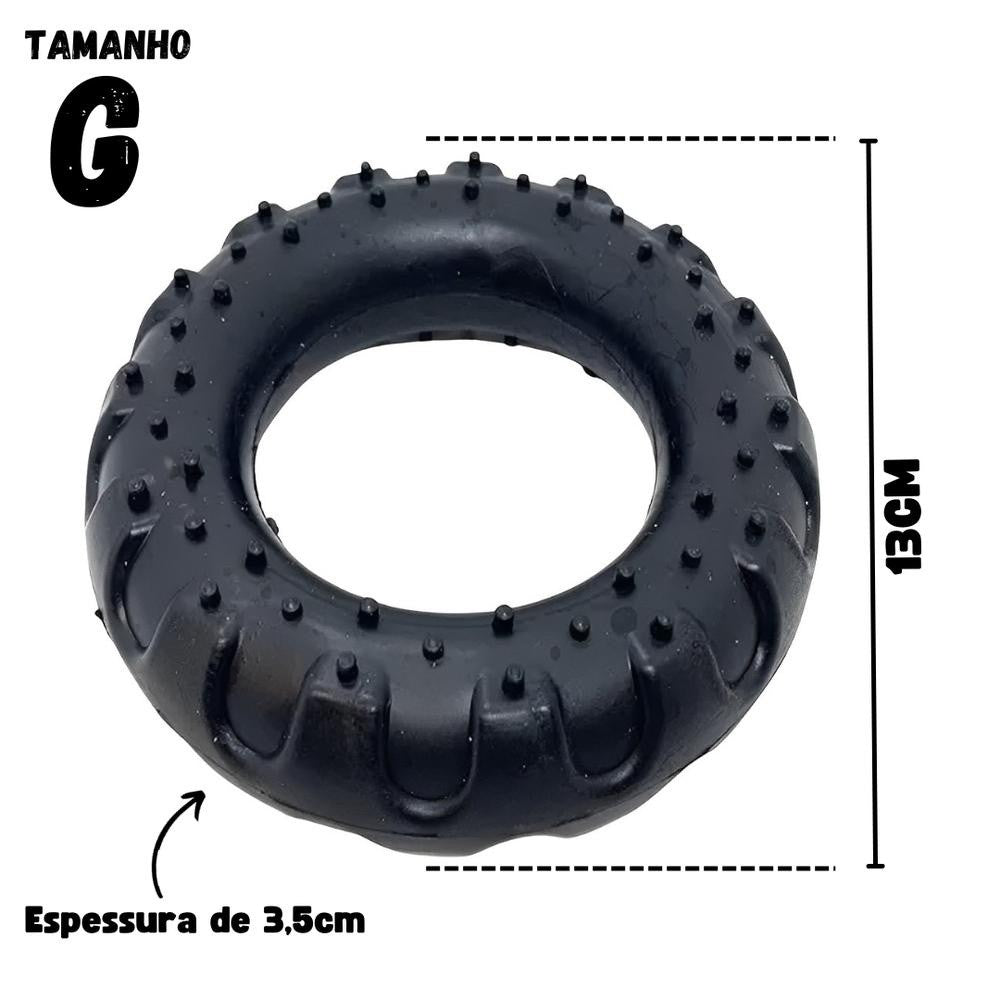 Brinquedo Mordedor Pet Cães Pneu Borracha Maciça Resistente