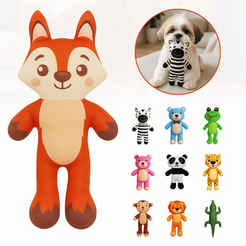 Brinquedo Pelúcia Safari Mordedor Para Cães Pet PróCanine