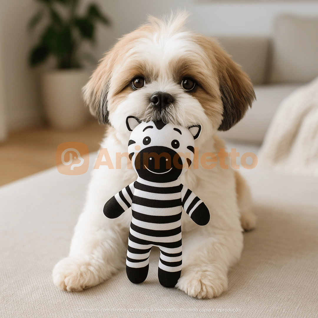 Brinquedo Pelúcia Safari Mordedor Para Cães Pet PróCanine