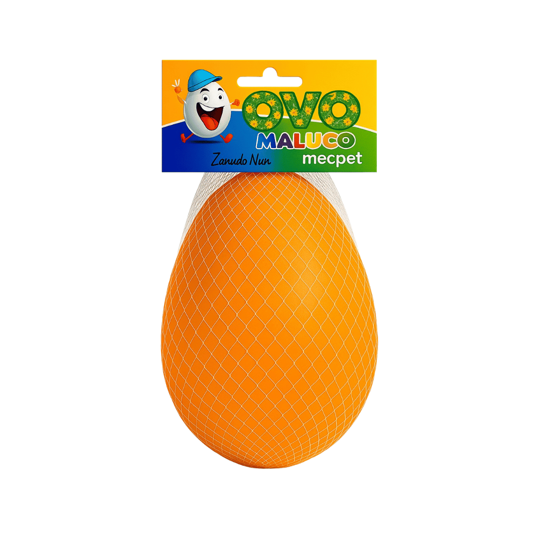 Brinquedo interativo Mordedor Anti stress Para Cachorro Ovo Maluco Tamanho G