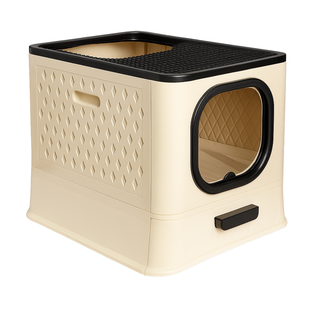 Caixa de Areia Fechada para Gatos SandBox Premium Jel Plast