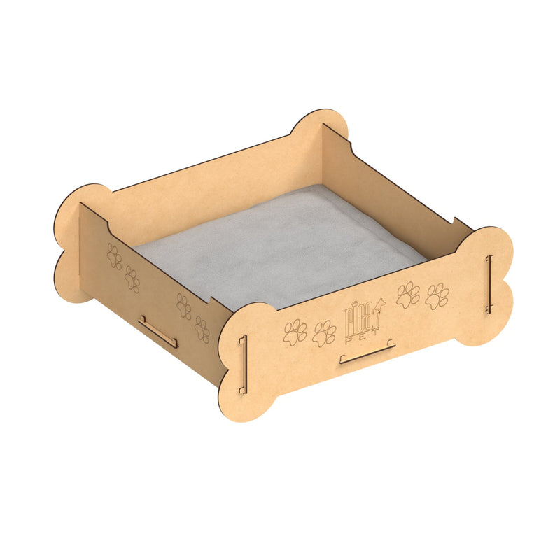 cama de madeira pet