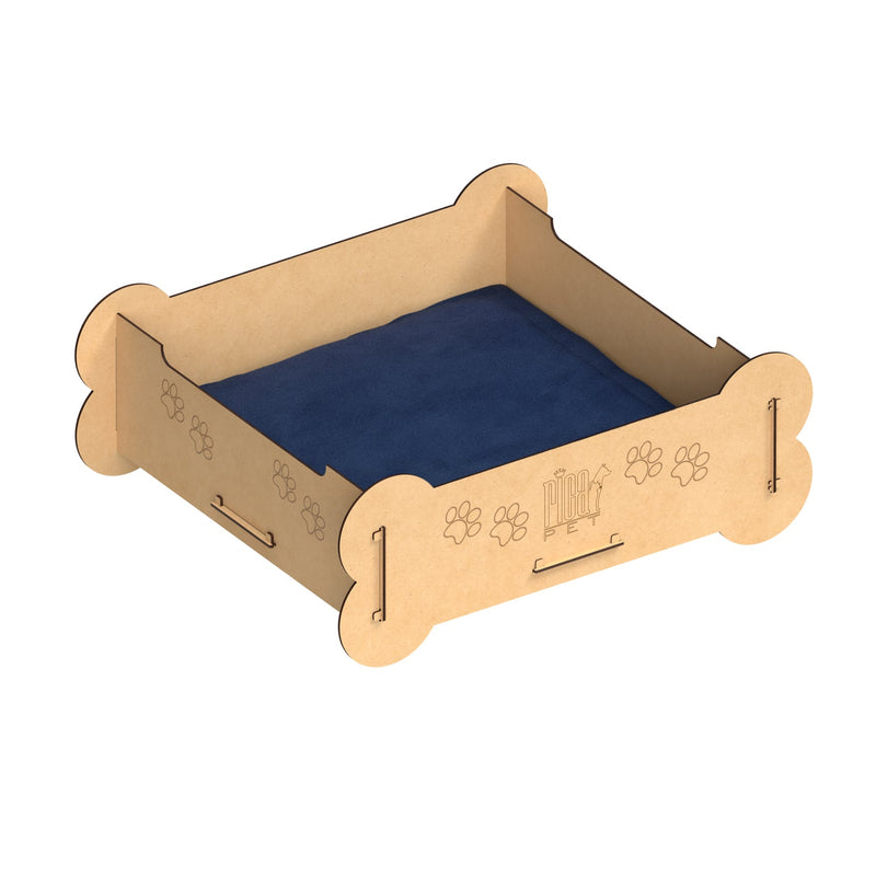 cama de madeira pet