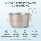 Caneca Papagaio Alumínio com Gancho Kit Com 6 Tamanhos P M G