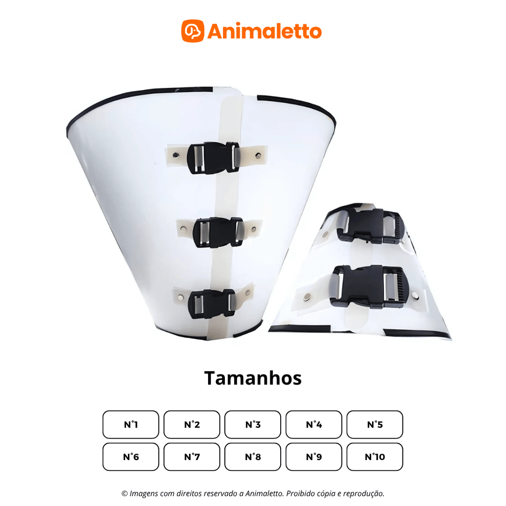 Colar Elizabetano Cirúrgico Pós Operatório Cone Cachorro Gato Pet Diversos Tamanhos