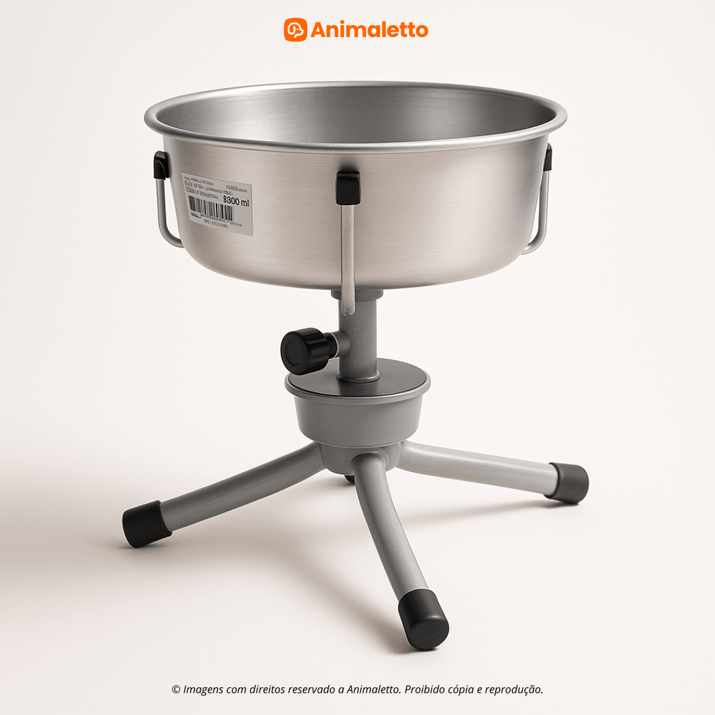 Comedouro Antiformiga Alumínio 1,5L Ajustável Nf Pet