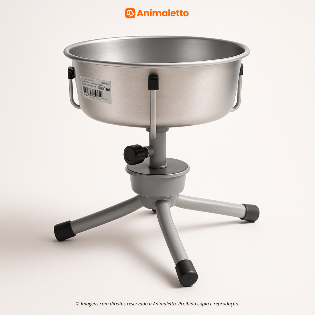 Comedouro Antiformiga Alumínio 1,5L Ajustável Nf Pet