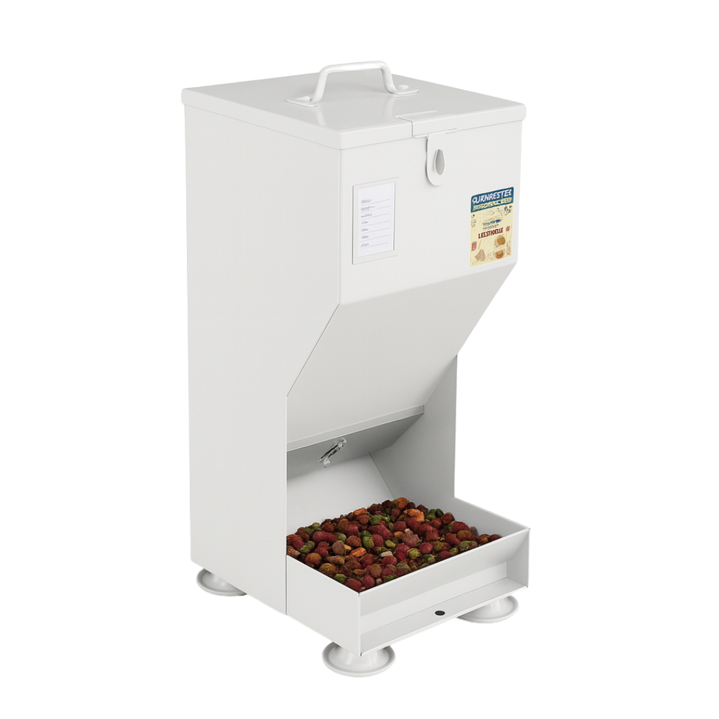 Comedouro Automático de Aço para Cães Gato Coelho 10kg Fercar