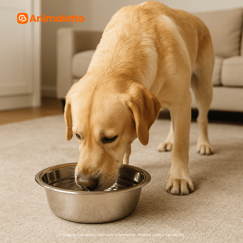 Comedouro Tigela Inox Nº2 Chalesco Cães e Gatos