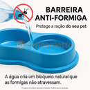 Comedouro e Bebedouro Duplo Anti Formiga 270ml Para Gatos Cachorros Coelhos