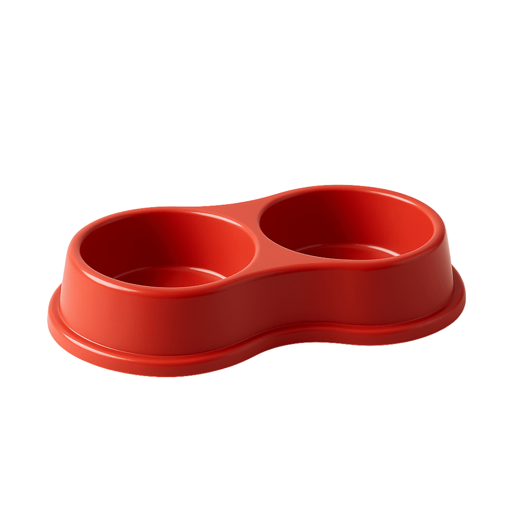 Comedouro e Bebedouro Duplo Anti Formiga 270ml Para Gatos Cachorros Coelhos