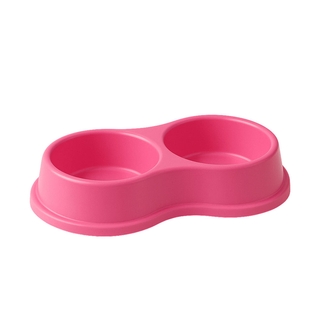 Comedouro e Bebedouro Duplo Anti Formiga 270ml Para Gatos Cachorros Coelhos