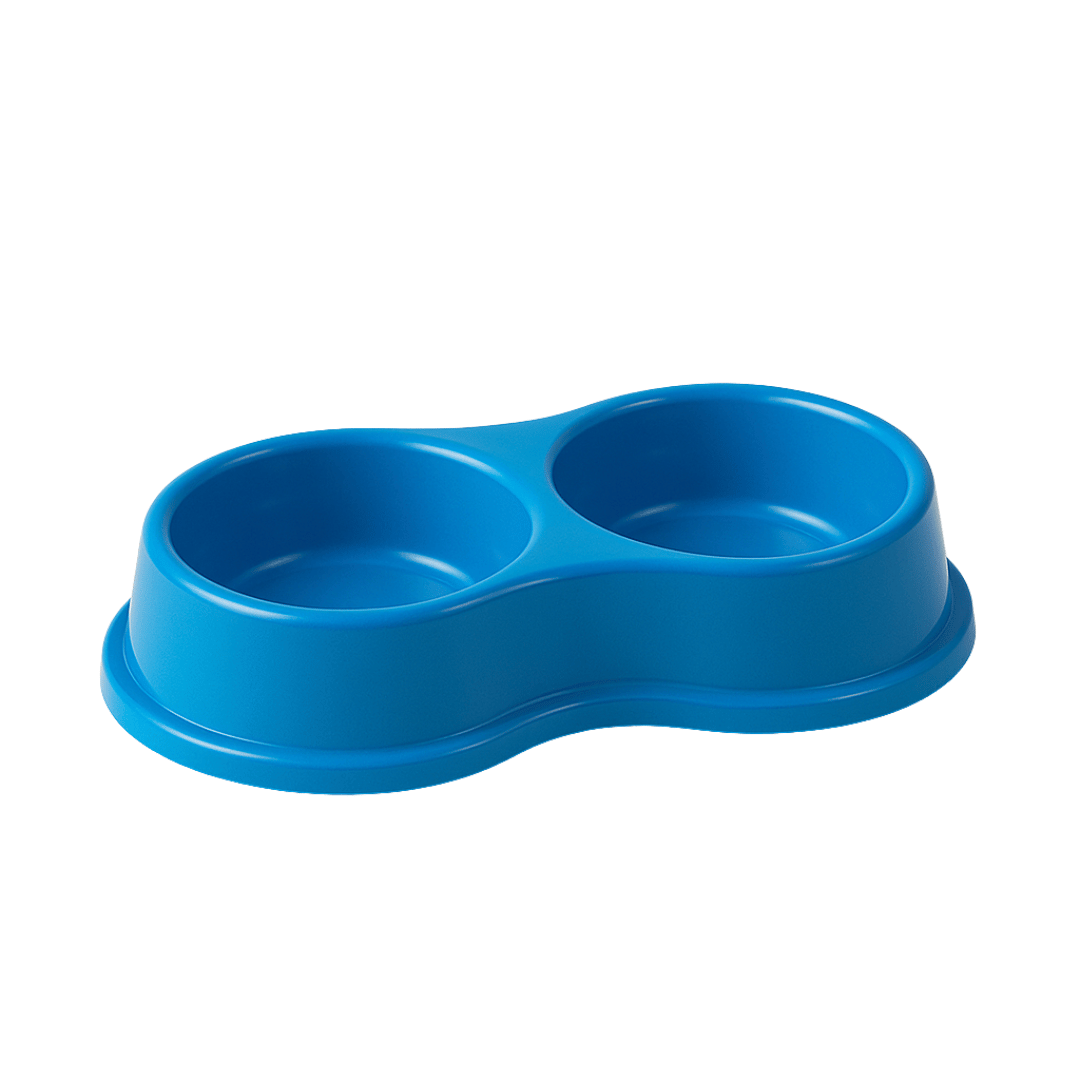 Comedouro e Bebedouro Duplo Anti Formiga 270ml Para Gatos Cachorros Coelhos