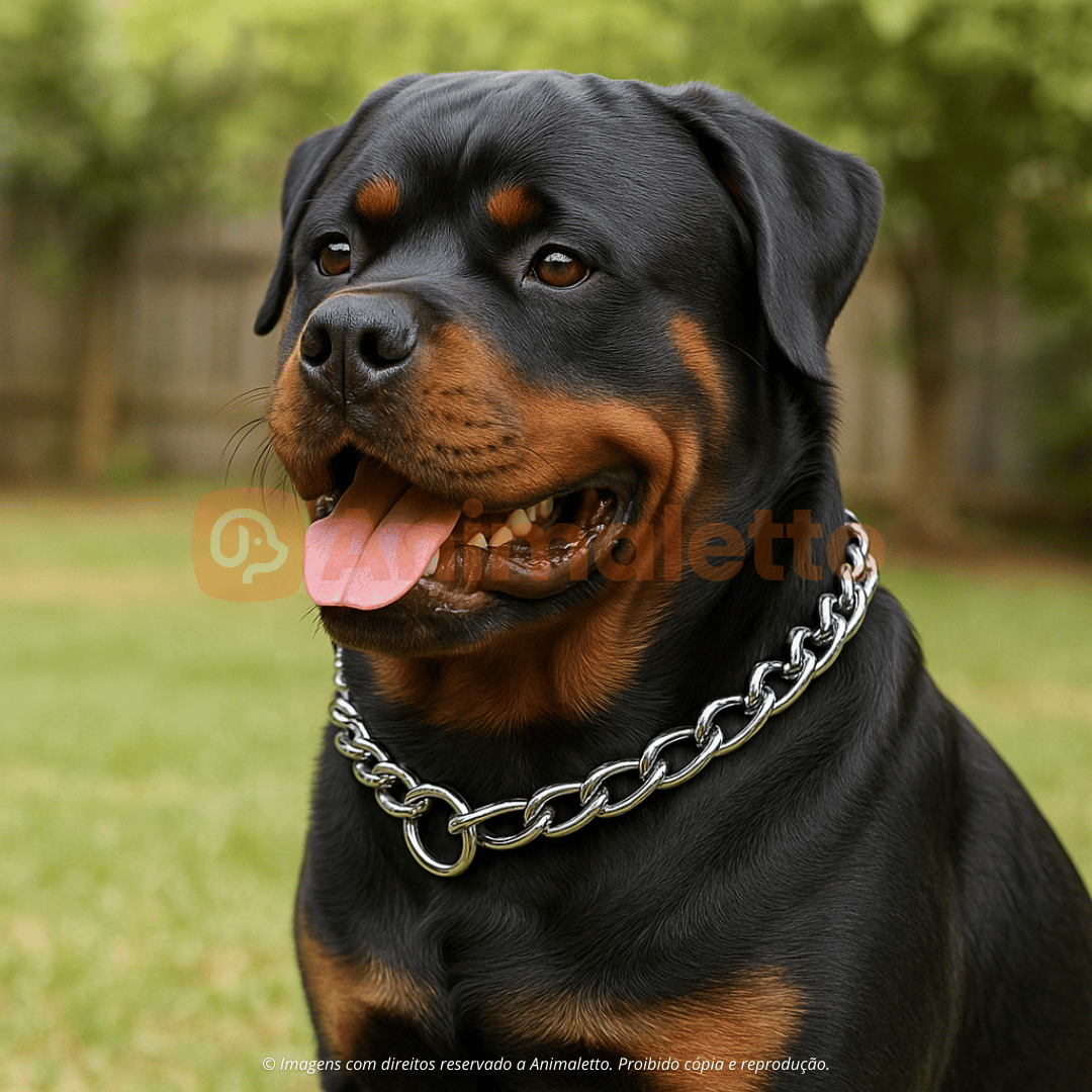 Enforcador Aço Inox Elo Curto/Longo Cães Controle Treino