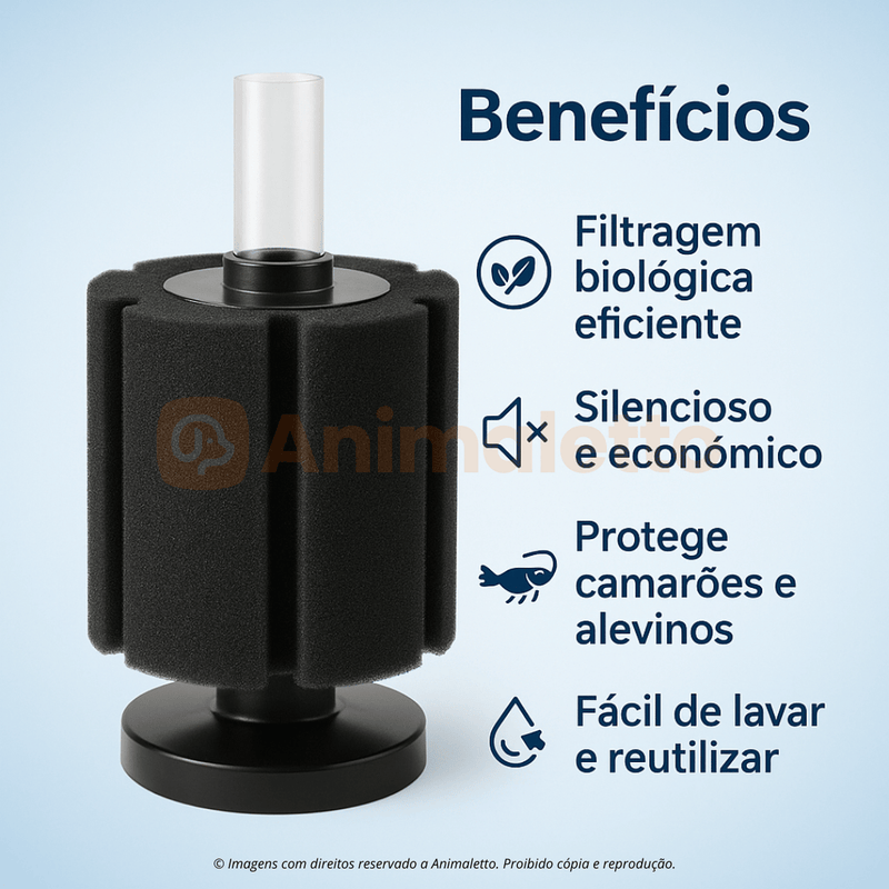 Filtro de Espuma Esponja Aquário E-Jet 101