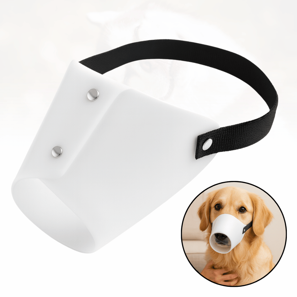 Focinheira Plástica para Cães Respirável Polipropileno Kit N° 1 ao N° 5