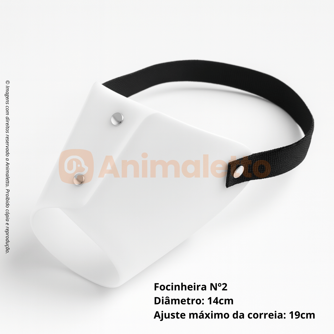 Focinheira Plástica para Cães Respirável Polipropileno Kit N° 1 ao N° 5