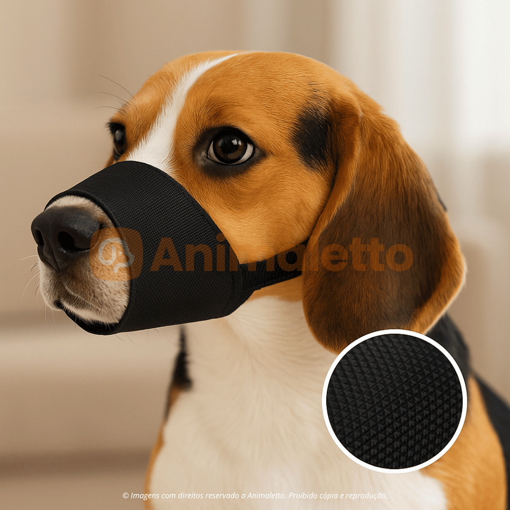 Focinheira de Nylon Ajustável para Cães PróCanine Vet