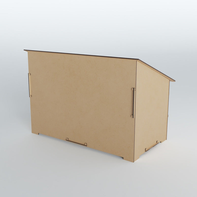 Casa para Cães e Gatos Pequeno Porte de Madeira